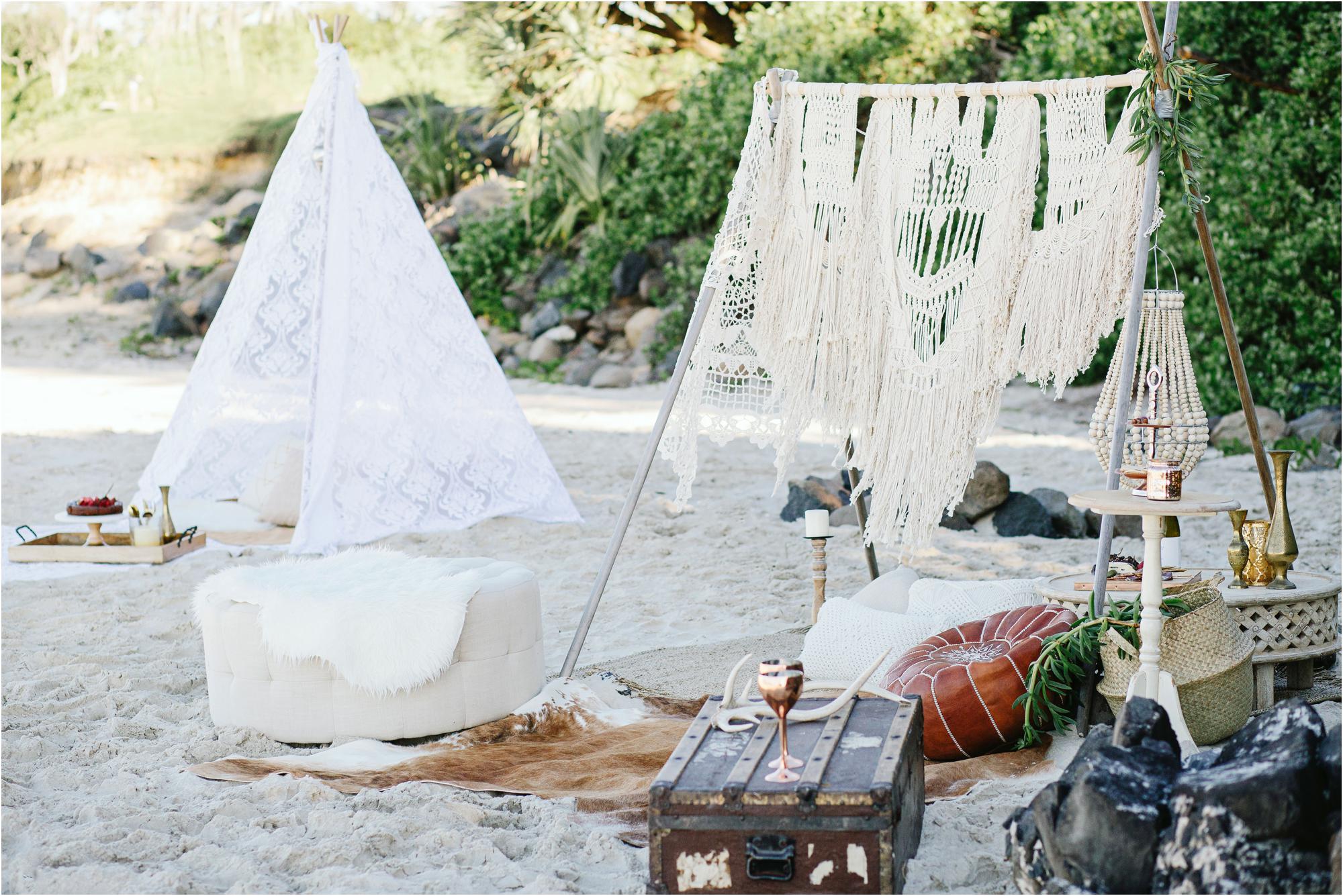 Byron Bay Wedding Hire Boho Beach Picnic