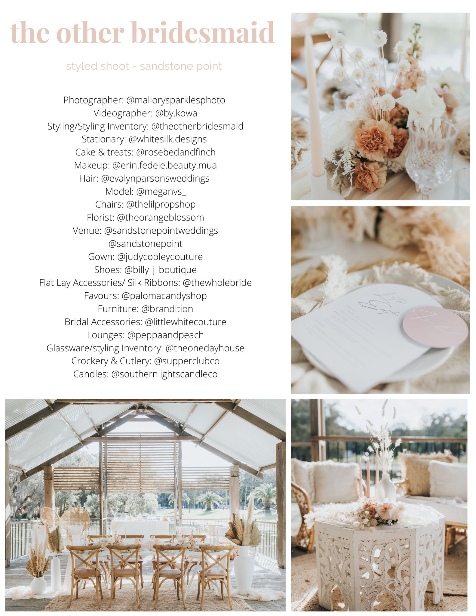 gold coast wedding hire - furniture & decor