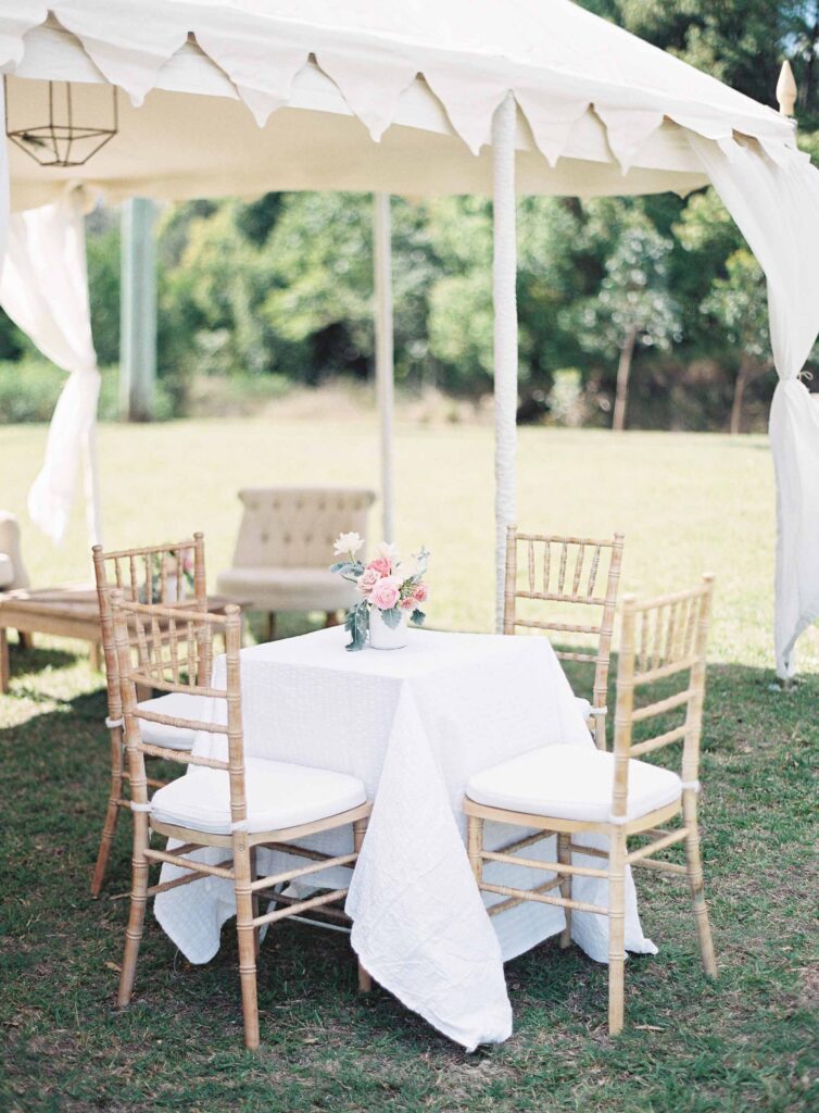 backyard wedding marquee hire